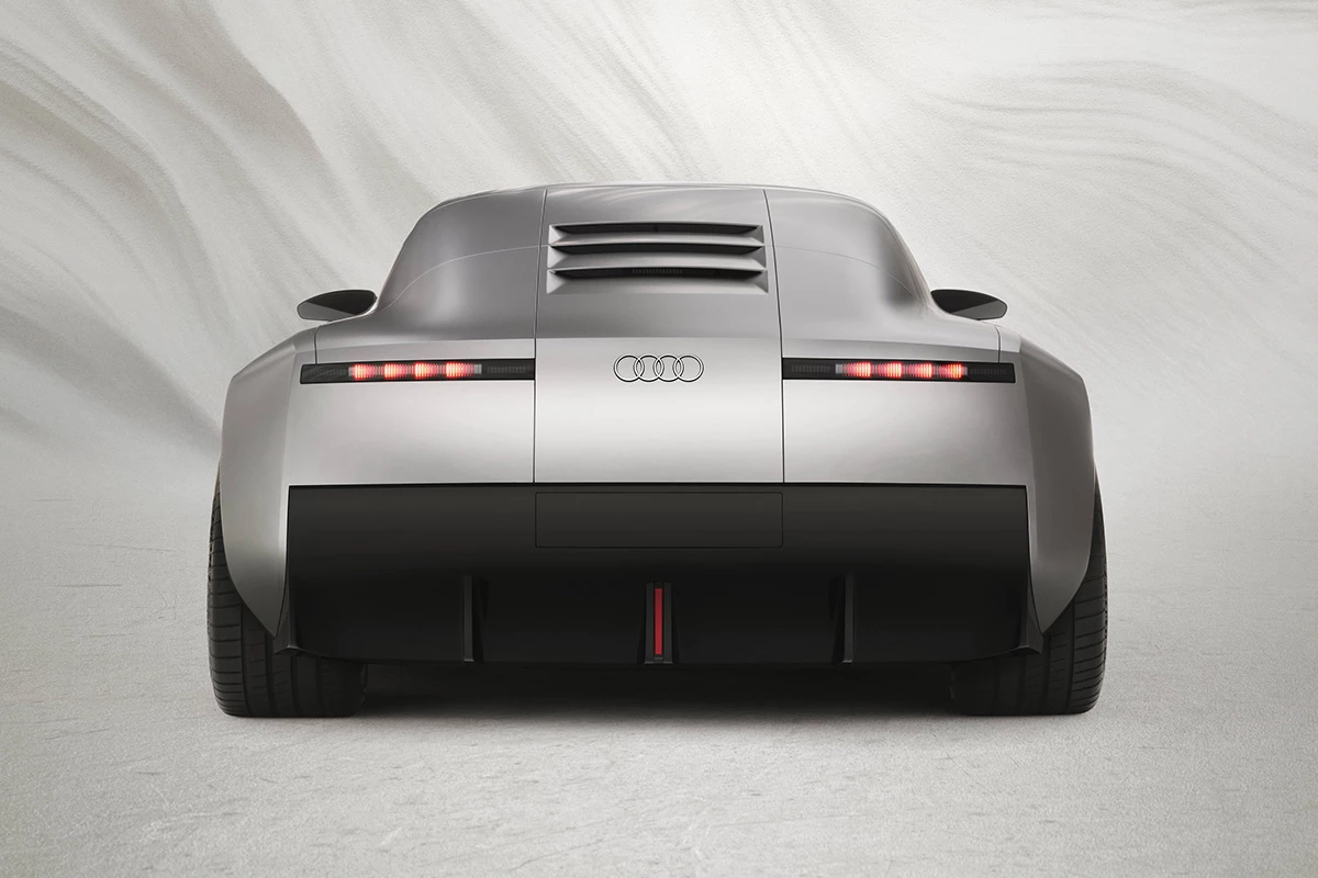 The Concept C skips the rear window for large fins that hide cameras and a brake light
