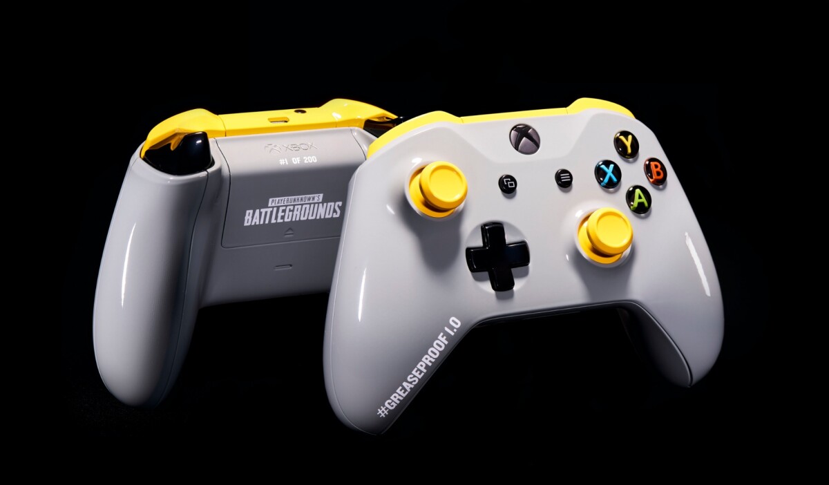 The PUBG Greaseproof Xbox wireless controller features a unique color scheme