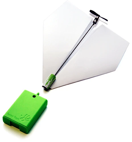 The Power Up electric power module allows users to mount an electric propeller on their paper airplanes