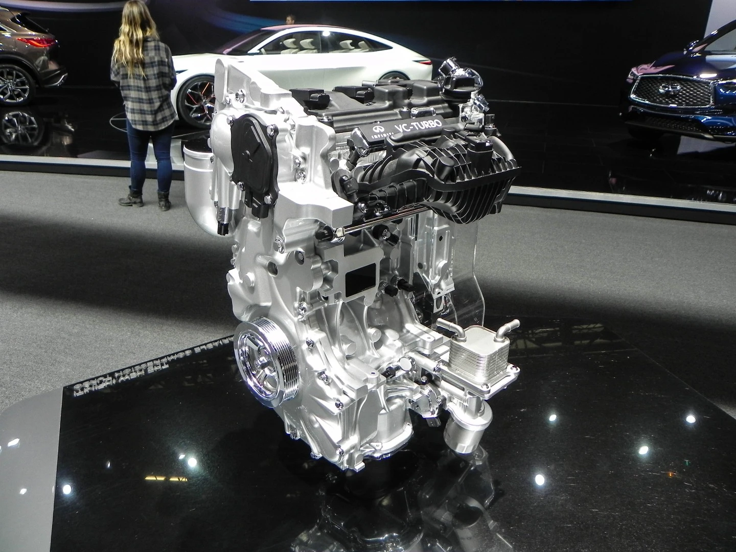 Key to the new Infiniti lineup is this all-new variable compression ratio engine that is both scalable and modular
