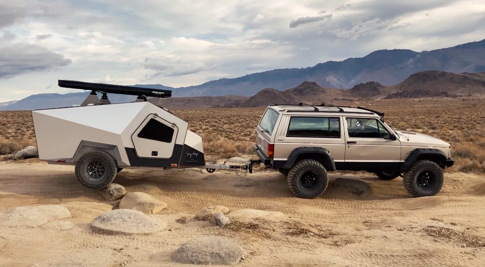 The P17X Explorer isn't quite as rugged as some other off-road trailers out there, but it's the Polydrop you want behind you if towing over rough, rocky track