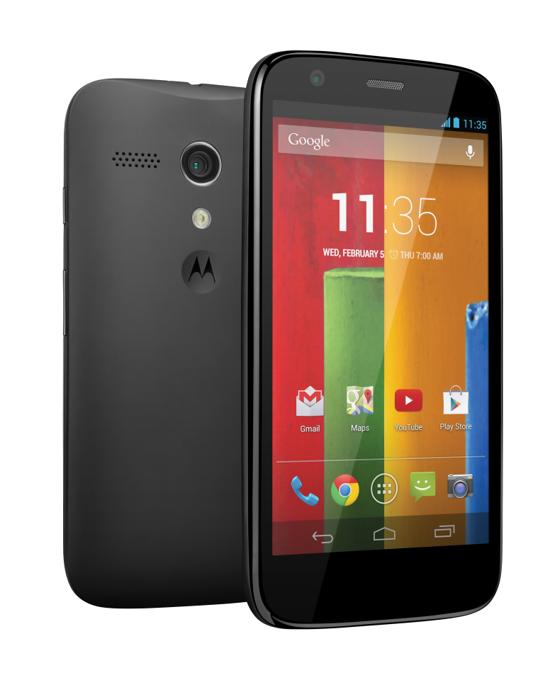 The phone has a 720p 4.5-in display