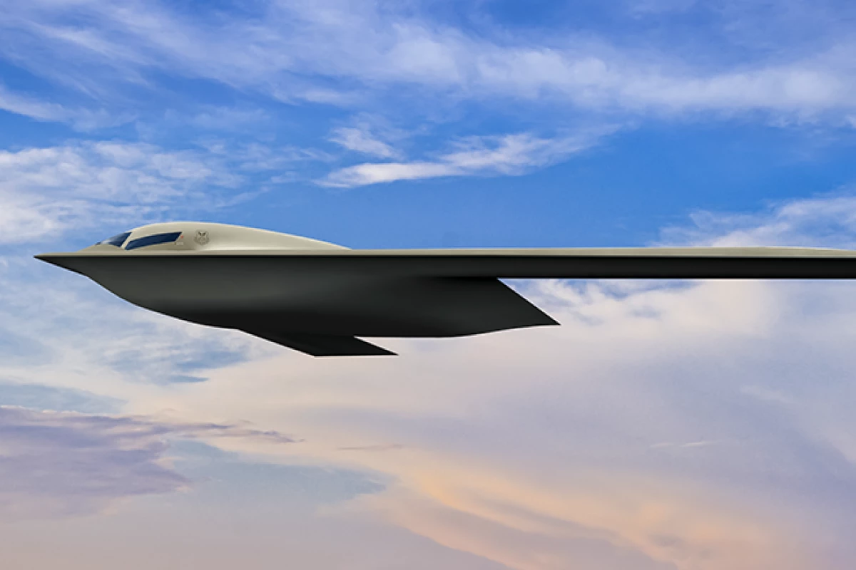 Artist's concept of the B-21 Raider heavy bomber
