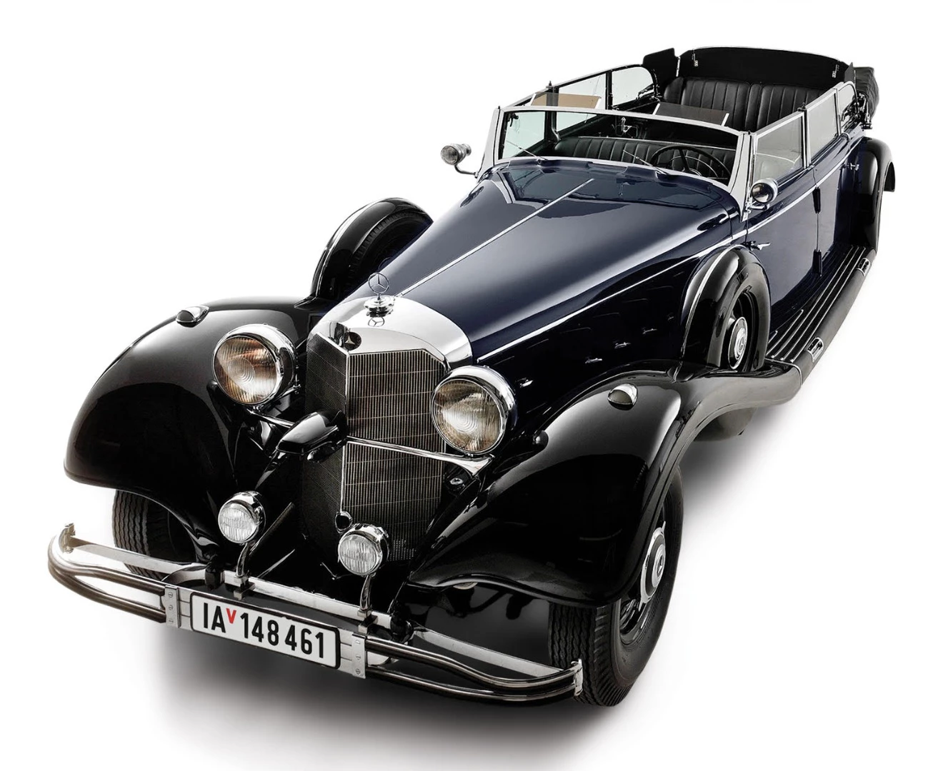 This 1939 Mercedes-Benz 770K Grosser Offener Tourenwagen was used as the main parade car of Adolf Hitler from October, 1939, until May, 1941