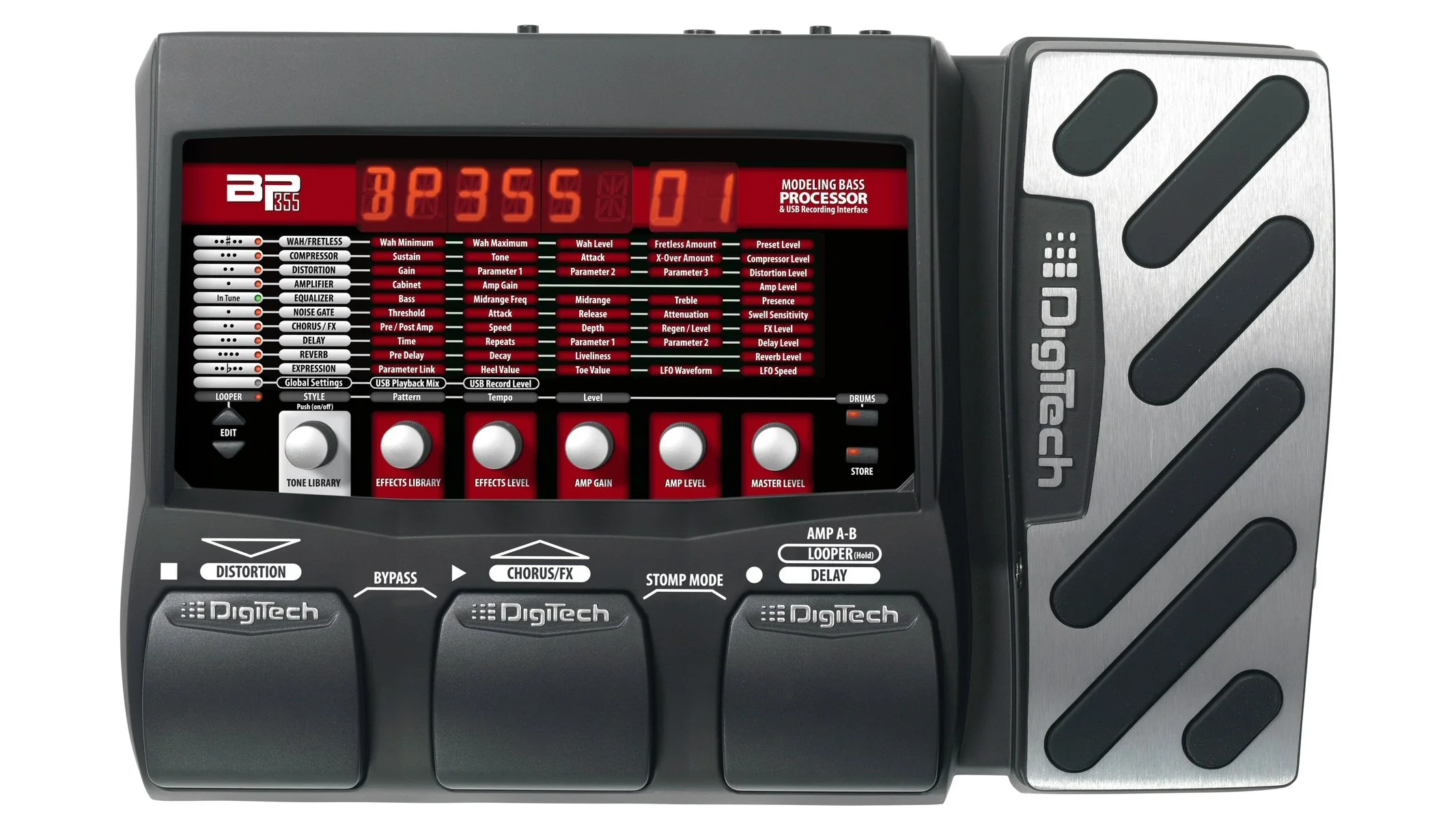 DigiTech has announced the forthcoming availability of a multi-effects processor for the bass guitar that puts hundreds of sounds, effects, amplifiers and speaker cabinets at a player's disposal