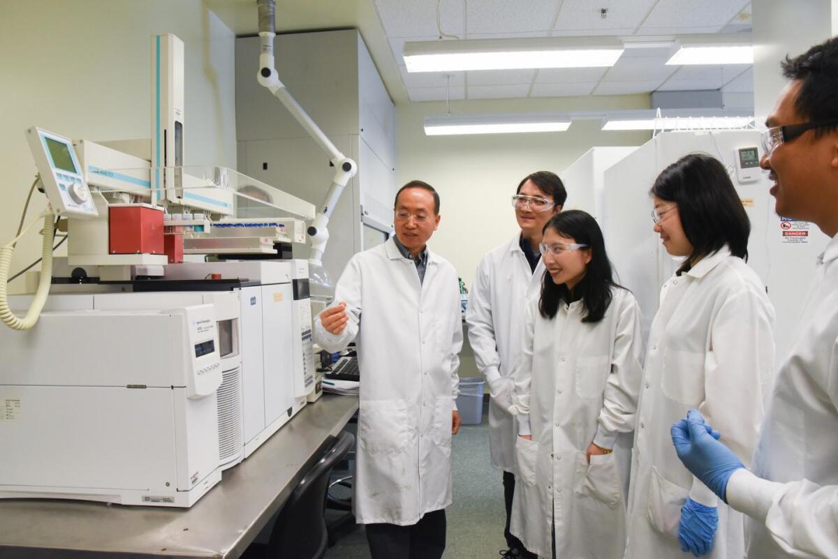 Hanwu Lei and his team at WSU