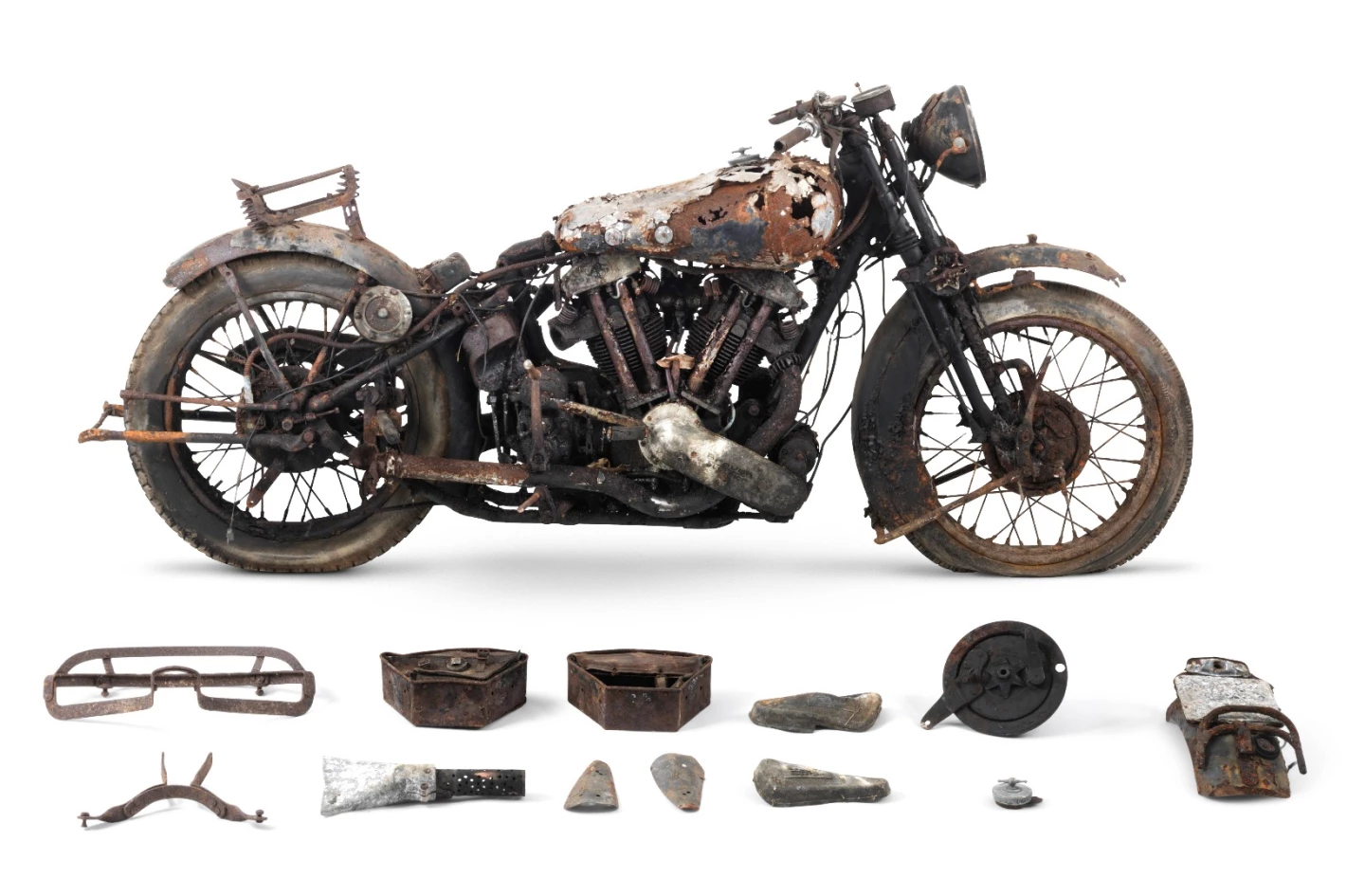 This 1938 Brough Superior 982 cc SS100 Project is estimated to sell for £60,000 to £80,000 (US$91,000 to $120,000)