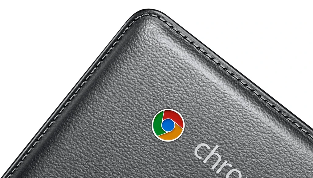 Samsung's Chromebook 2 Series features a faux leather lid
