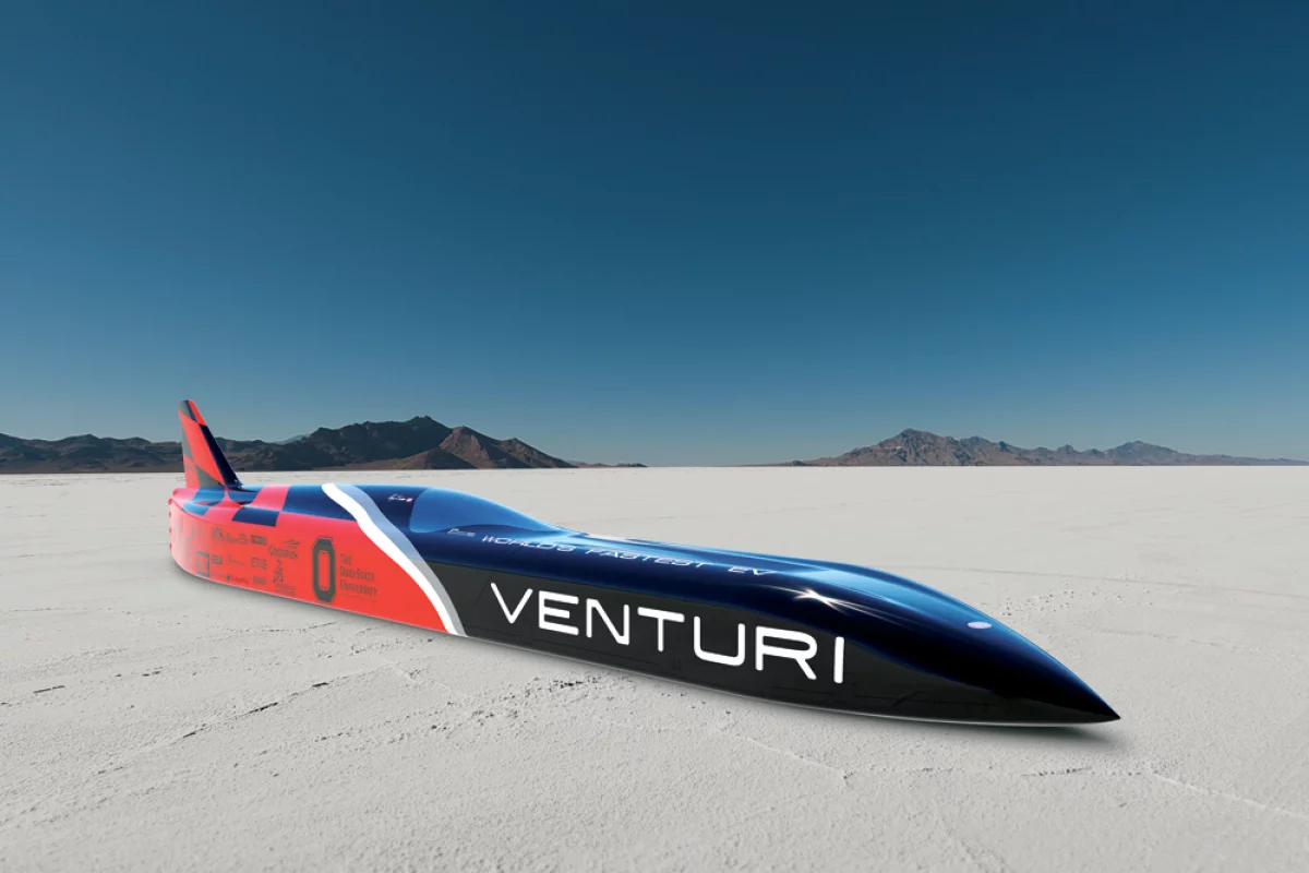 Venturi VBB - 3 electric car will attempt to reach a speed of 700 km/h (434 m/h) in 2015 (Photo: Venturi Automobiles)