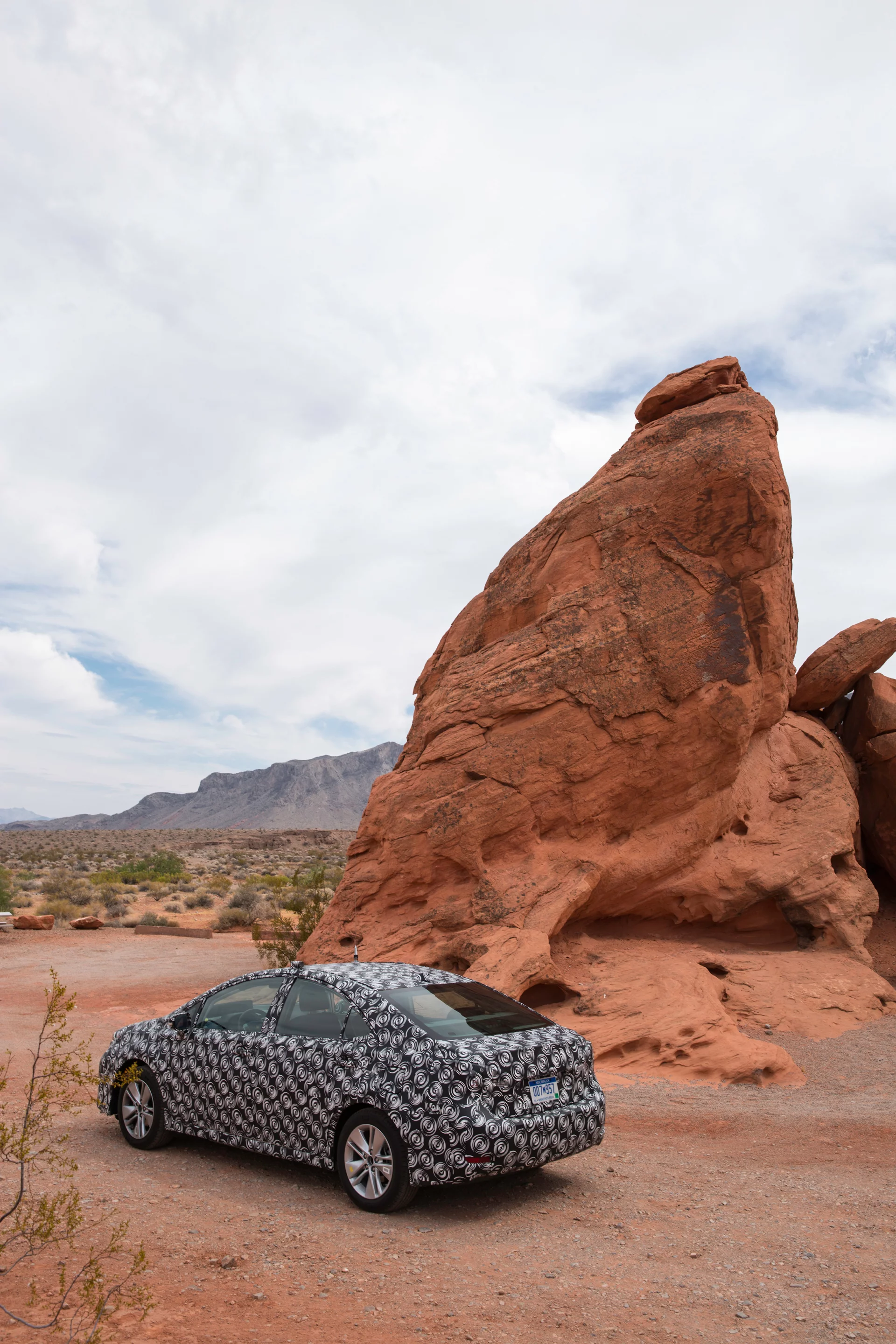 With a custom tape job, the FCV undergoes hot weather tests in Death Valley