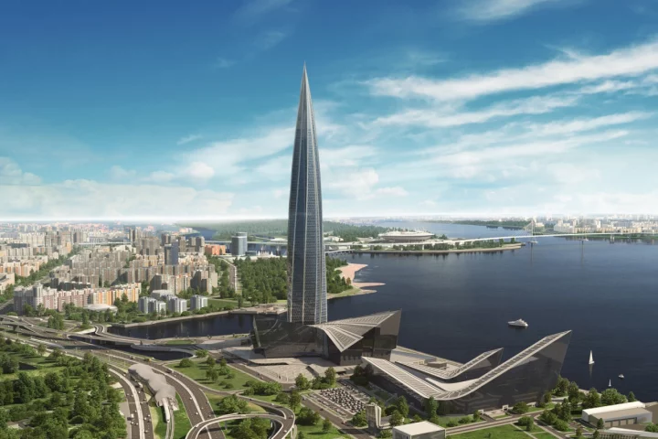 The Lakhta Center, by Gorproject and RMJM, rises to height of 462 m (1,516 ft), making it Europe's tallest tower