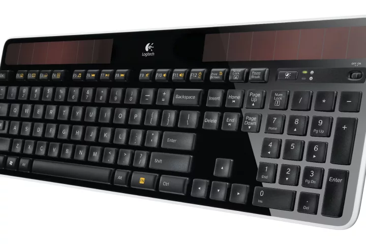 Logitech has unveiled a new solar-powered wireless keyboard - the K750