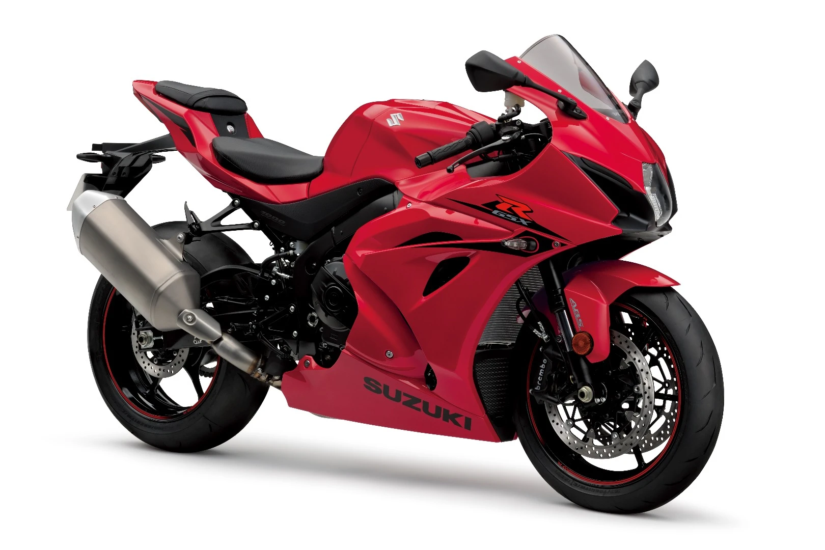 The 2017 Suzuki GSX-R1000 in Pearl Mira Red color