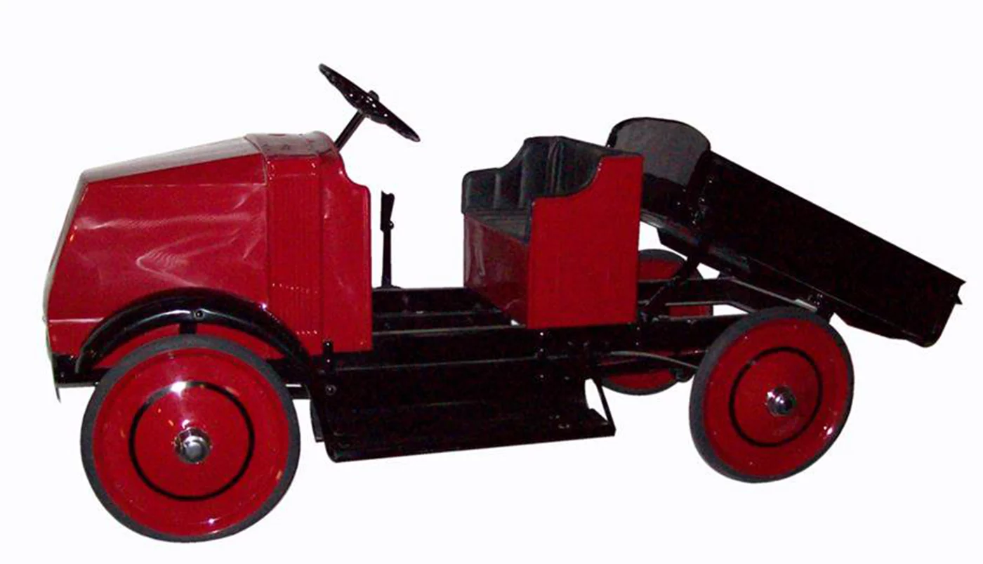 Steelcraft Pedal Cars is one of the brand names produced by Murray Ohio Company, and this remarkable 89-year-old toy is an example of the quality and durability of the company's products. Fully restored, it should be noted that "playboy" was a commonly used term with an entirely different association in 1929 when this children's truck was produced. The adult magazine of the same name was first produced in 1953. This 1929 Mack Playboy Dump Truck by Steelcraft sold for $6,555 at Barrett-Jackson's Scottsdale 2018 auction.