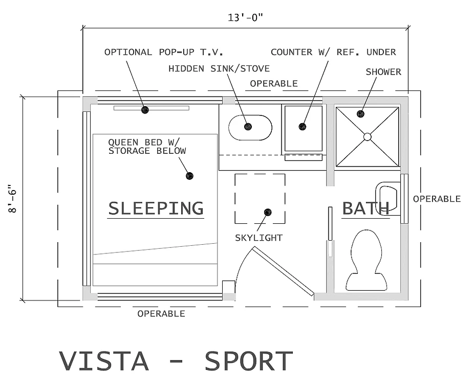 The Vista Sport floorplan