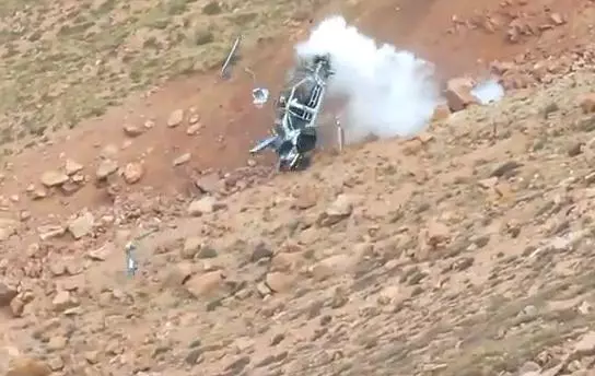 A screenshot from the video of Jeremy Foley's crash