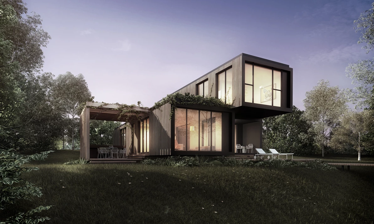 Klik as a modern home (Image: Elenberg Fraser + Unitised Building Australia)
