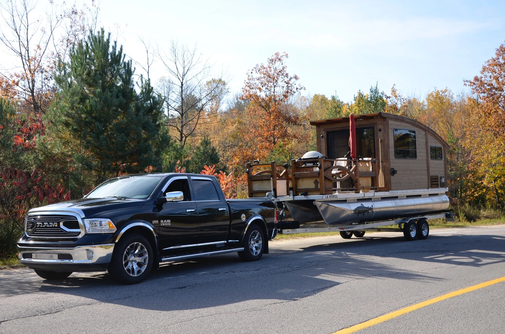 Le Koroc can be mounted onto an optional trailer