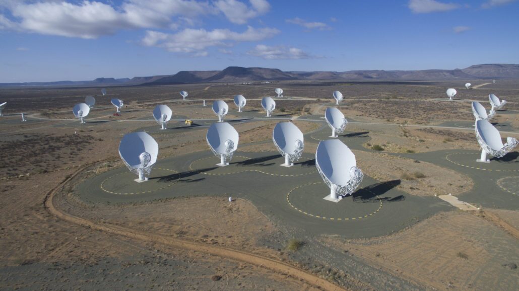 All 64 dishes of the MeerKAT radio telescope array are now up and running in South Africa, and astronomers have celebrated by taking a snapshot of the center of the Milky Way