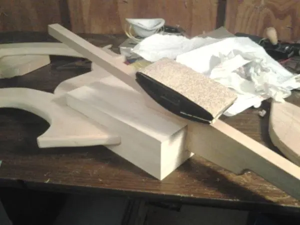 Gluing, sanding and filling the V.6 prototype