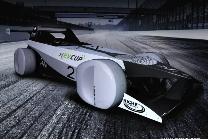 The iRACER EV that will feature in the Sports EV class of the EV Cup
