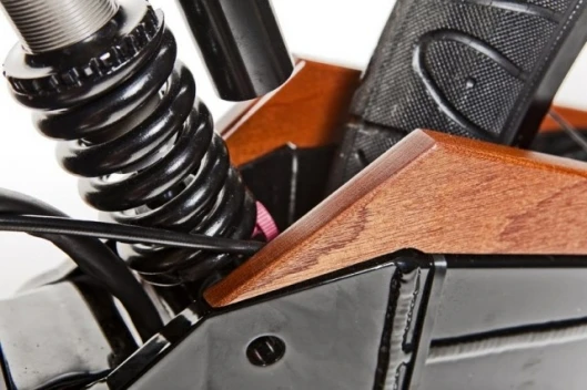 Unique looking suspension helps the bike stand out from the crowd