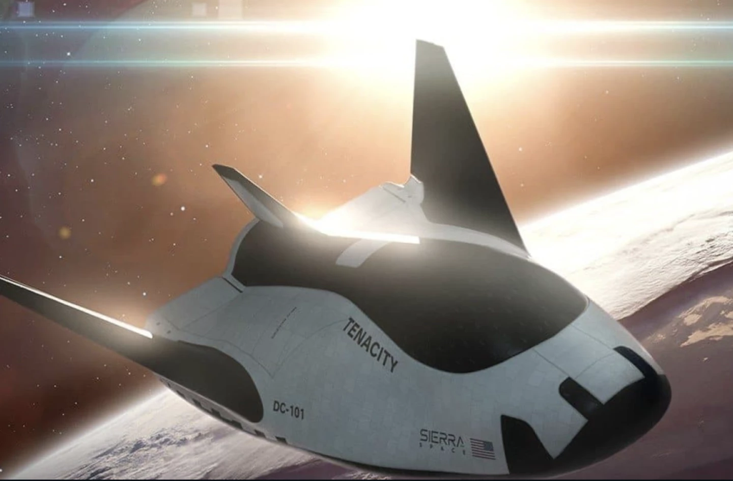 Artist render of the sleek, compact uncrewed spaceplane