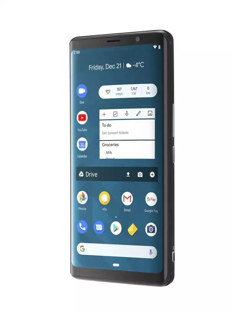 The Pro1 features a 5.99 inch, thin bezel, notch-free AMOLED touchscreen display topped by Corning Gorilla Glass 3