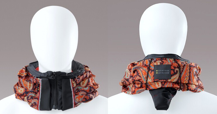 The Hövding comes with the inflatable collar and a fashionable outer shell designed to add some style to the functionality