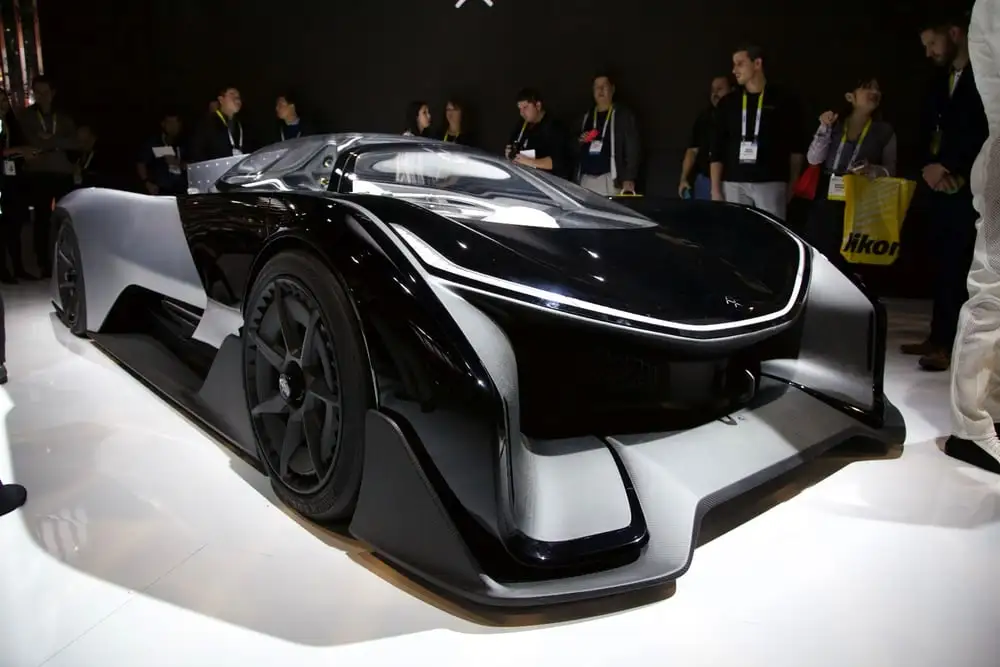 The Faraday Future FFZERO1 at CES 2016