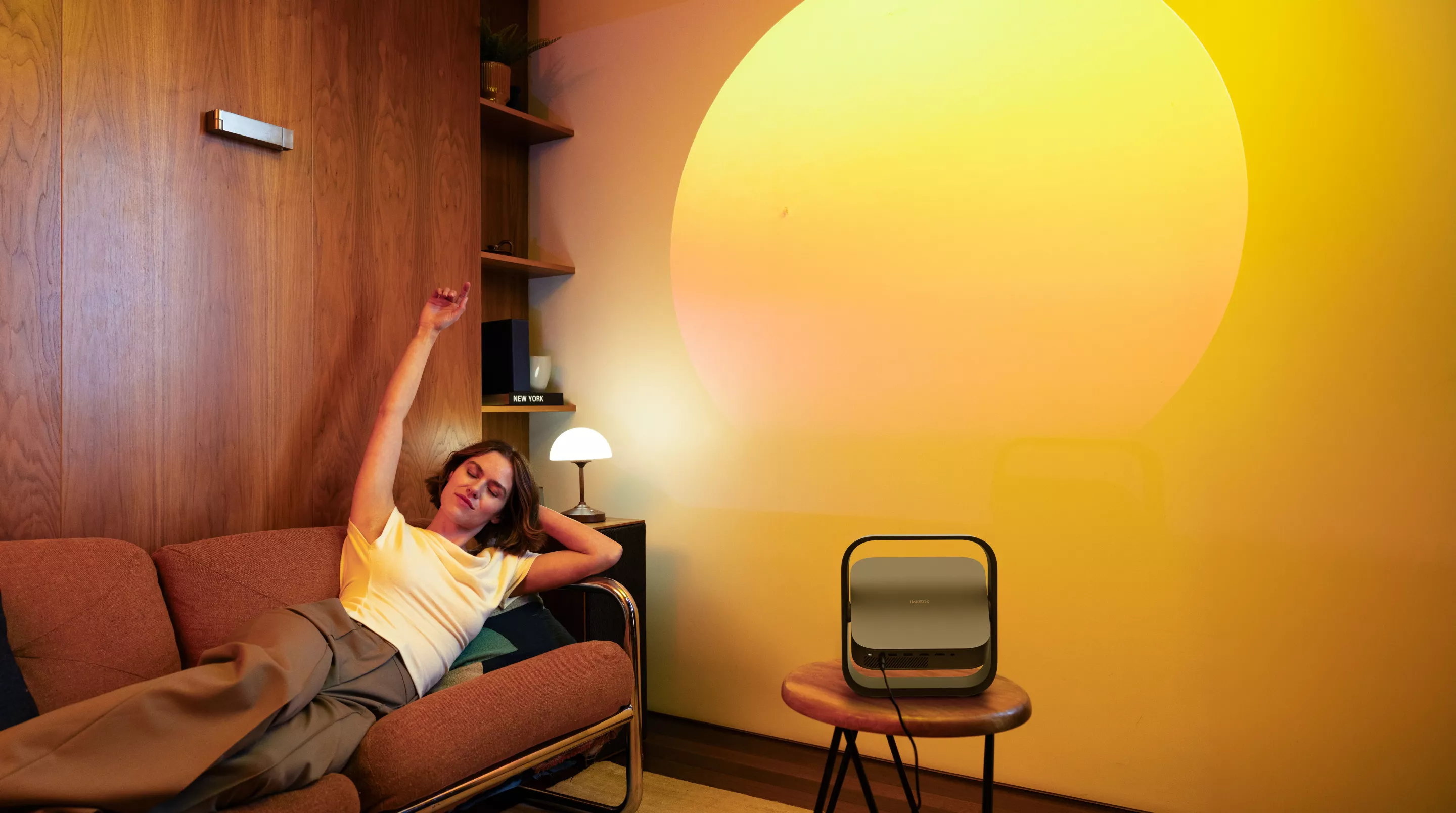 Setting the mood of the room with the Elfin Flip 4K