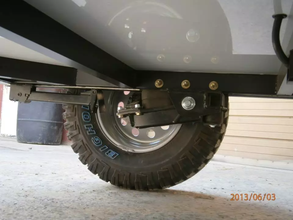 The 510 uses a Timbren Axle-Less off-road suspension set-up