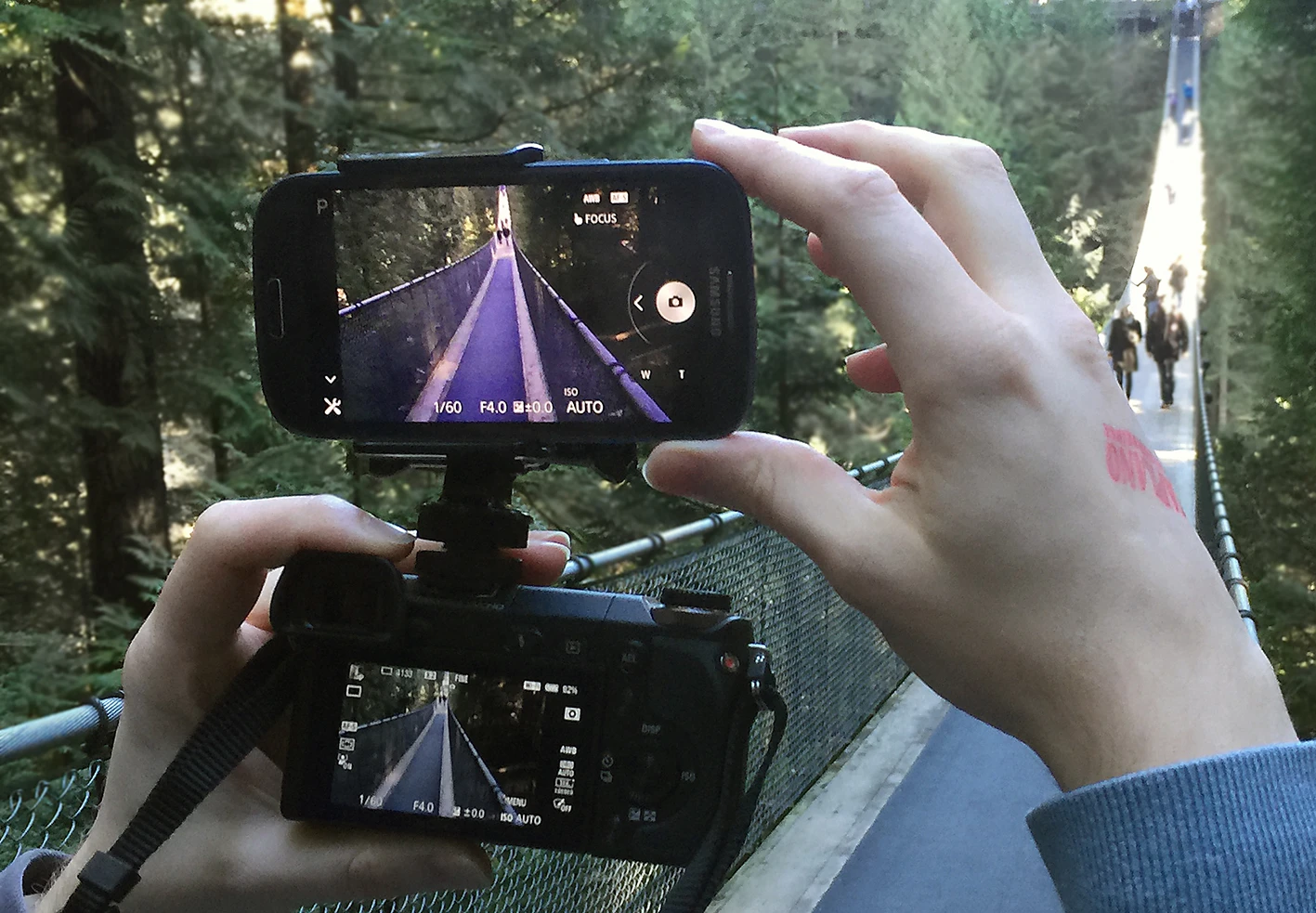 The Camlet Mount can make shooting videos at awkward angles easier