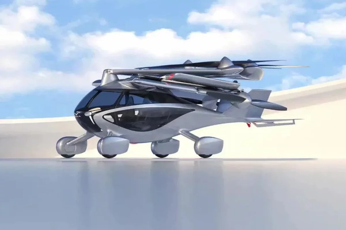 The Aska is a four-seat street-legal car concept that auto-folds out into a six-rotor transitioning eVTOL