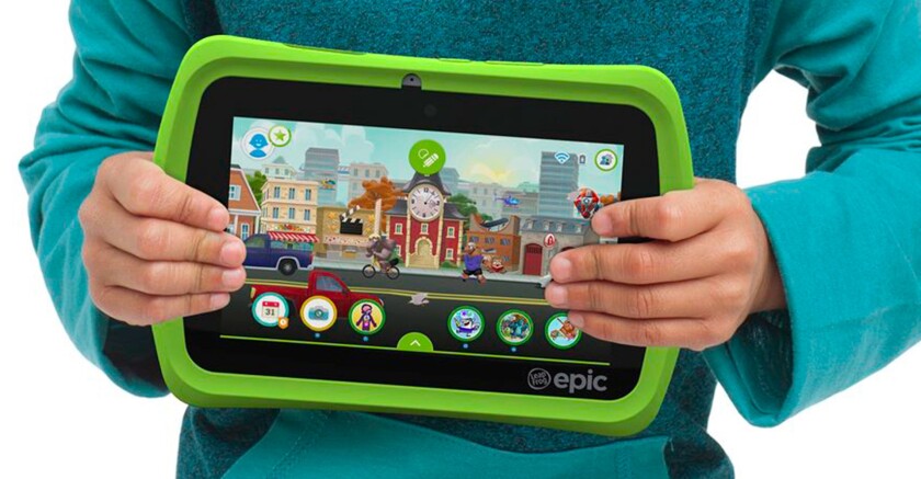 The kid-safe LeapFrog Epic has access to educational titles along with some popular kid-focused Android titles