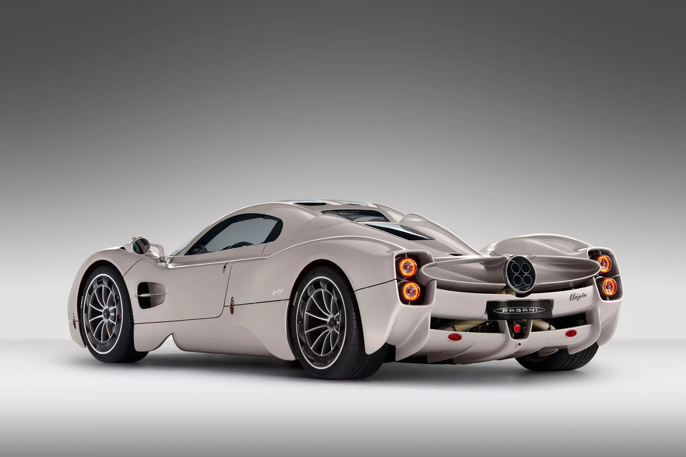 The Pagani Utopia, complete with atomic-age rear spoiler