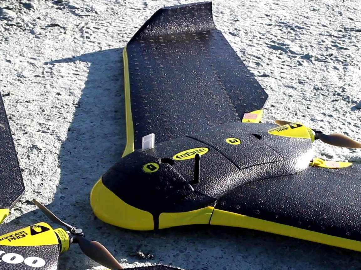 Closeup of the eBee minidrone