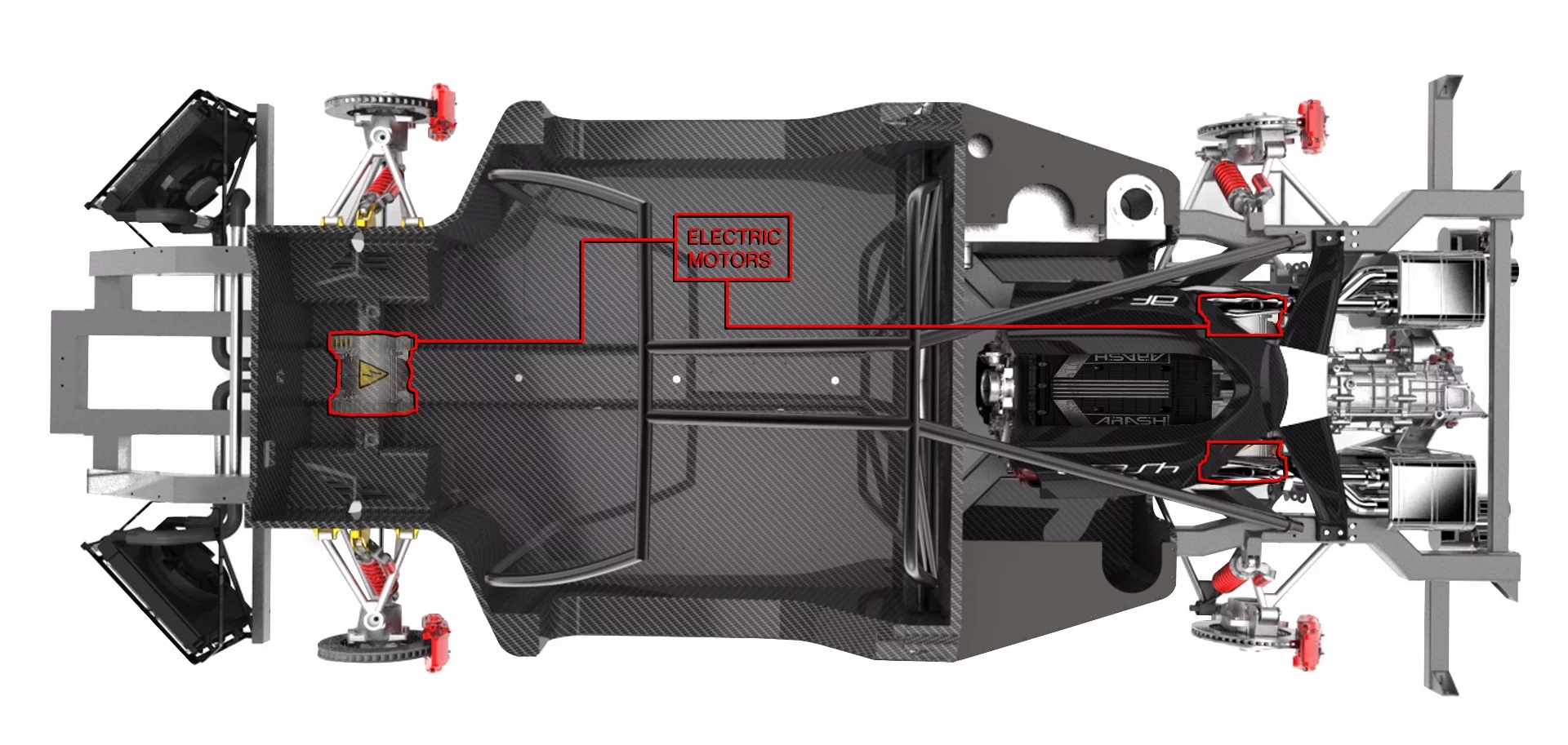 Electric motor layout