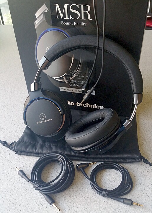 Included items with Audio-Technica's ATH-MSR7 headphones