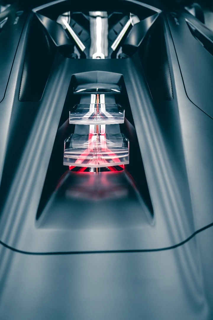 Close-up of Lamborghini's Terzo Millennio concept