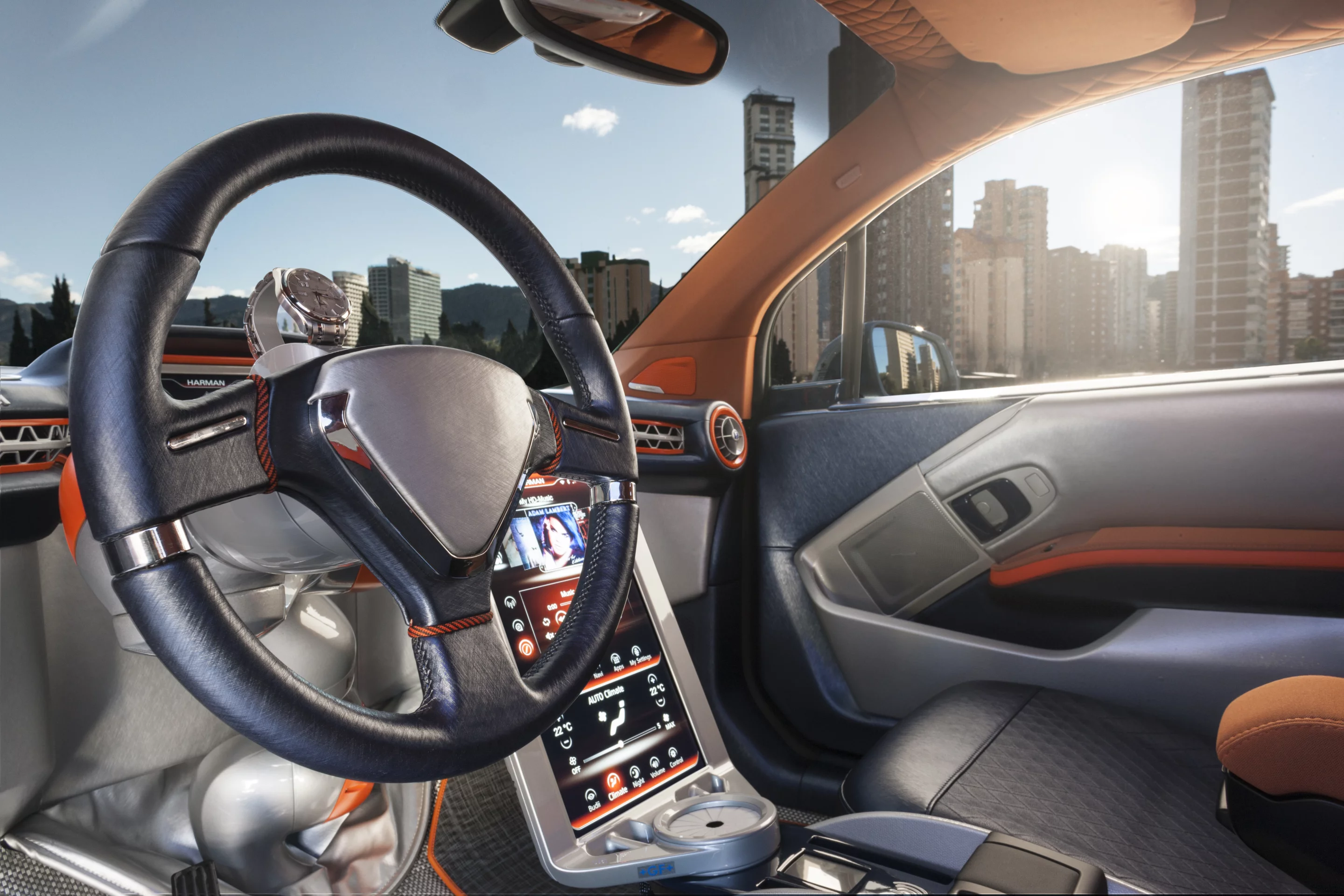 Steering wheel ready for manual control