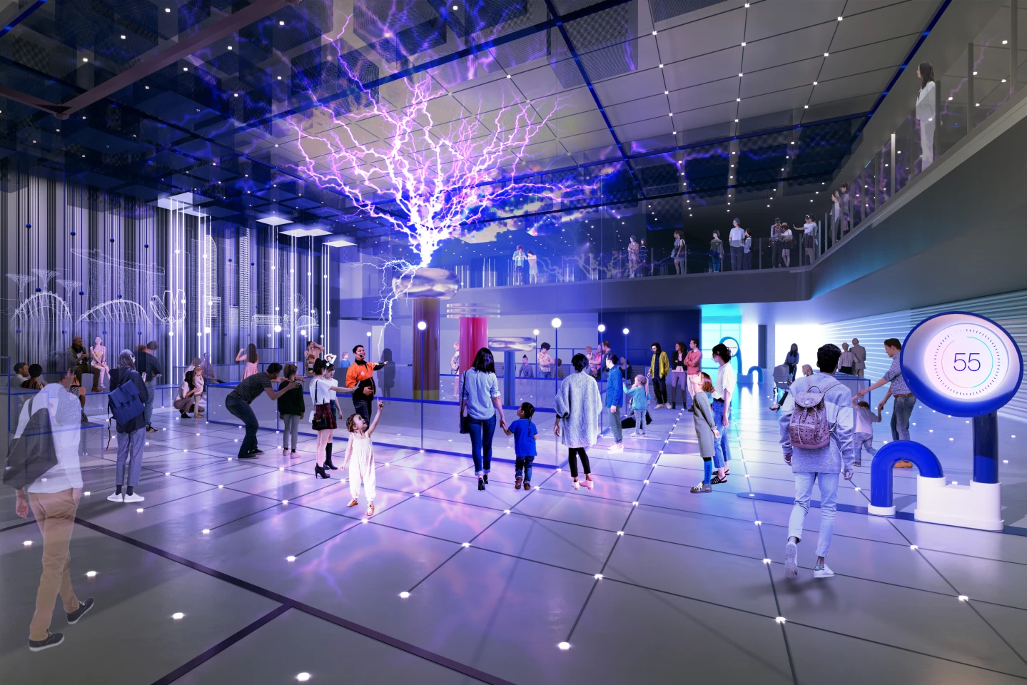 The Singapore Science Centre's interior will include exhibition galleries, interactive labs and event spaces, and will have a particular focus on inspiring future researchers