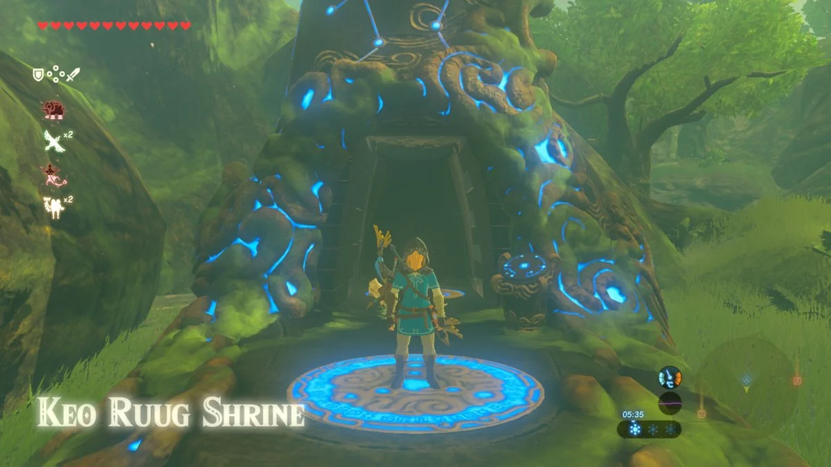The shrine is right next to the Deku Tree