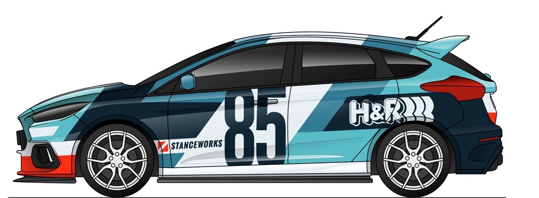 H&R and Stanceworks teamed up on this rally-inspired Focus RS