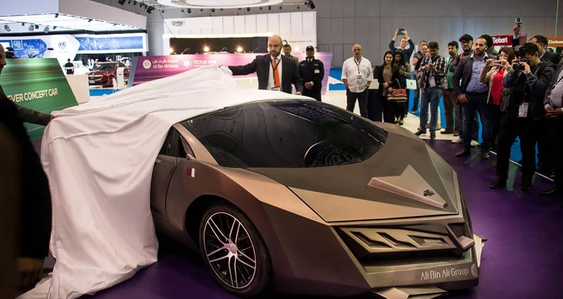 Elibriea reveals its concept car at the Qatar Motor Show