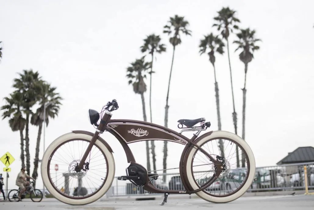 The German-made Ruffian looks perfectly at home on the Californian boardwalk