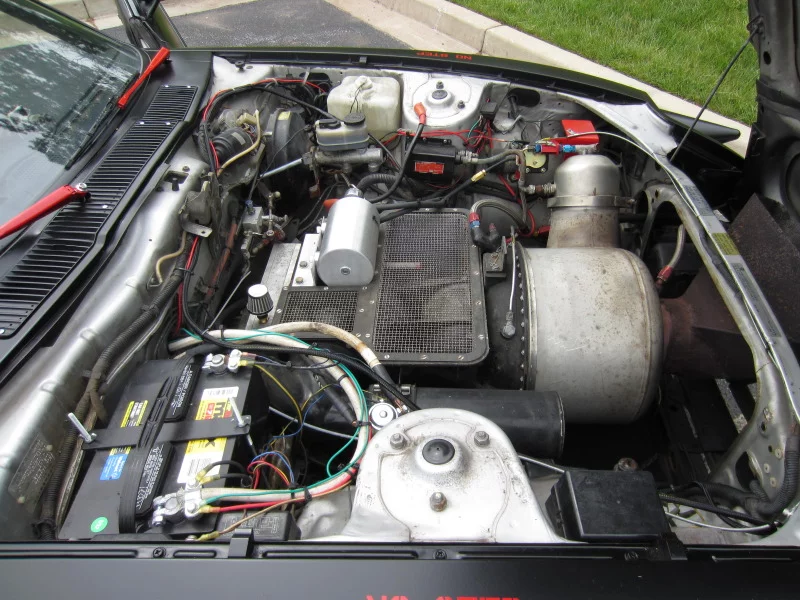 The car's ex-US Air Force Garrett GTP turboshaft engine