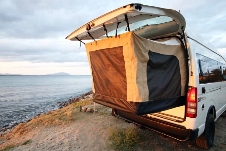 The Bus 4x4 Hiace Commuter camper van is like an automotive swag