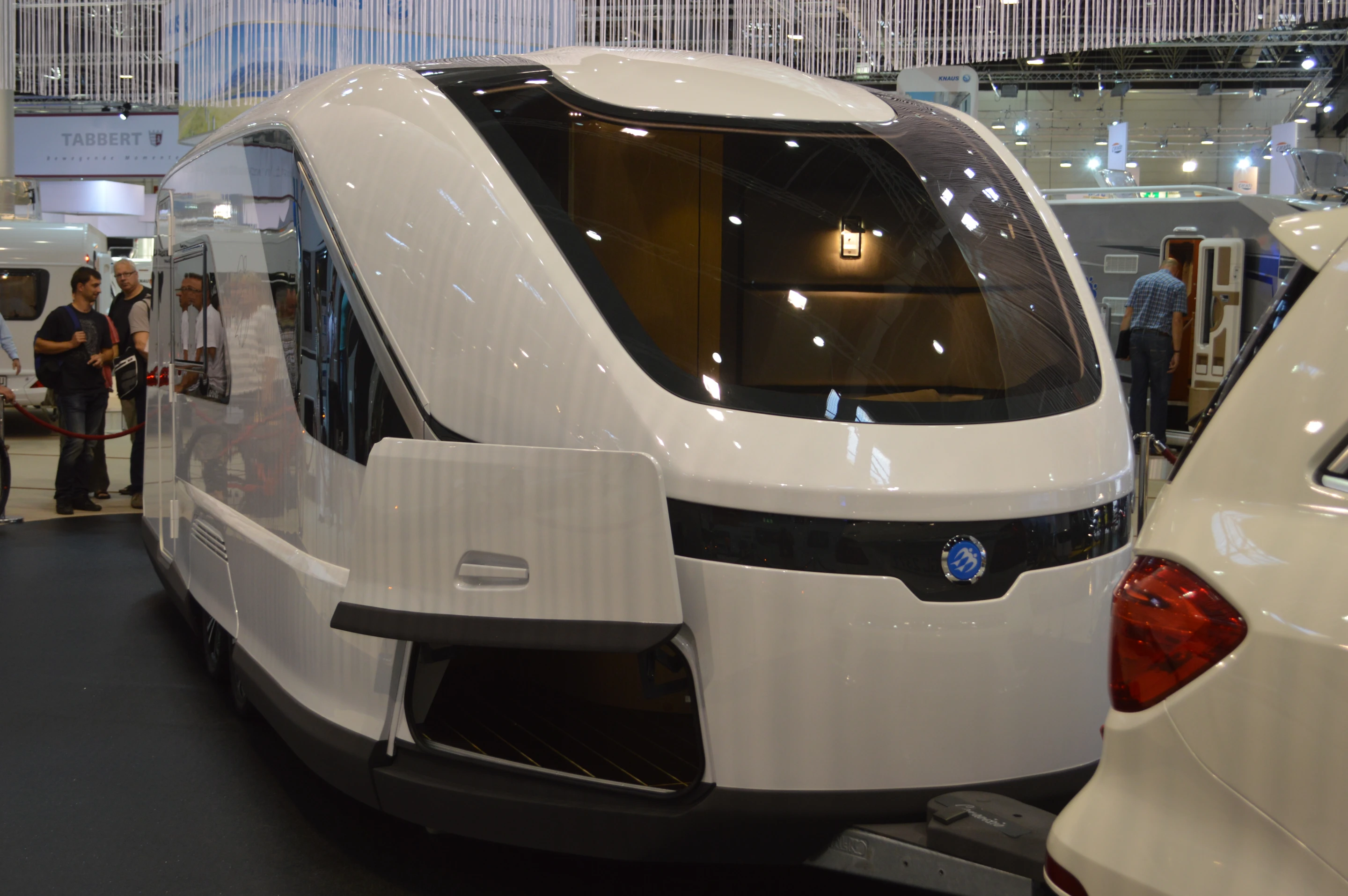 The Caravisio's triangular front-end limits wind resistance