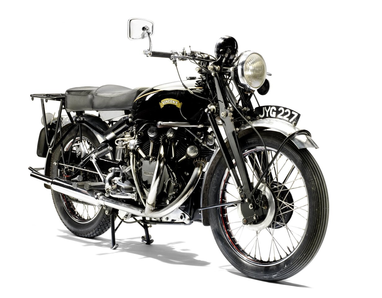 This 998 cc Vincent Series C Black Shadow will most likely become one of the top ten most expensive motorcycles